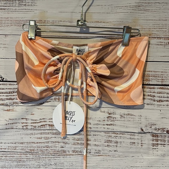 Princess Polly NWT 70s Colorful‎ Swirl Orange Latiana Top Size 4 US - Picture 6 of 6